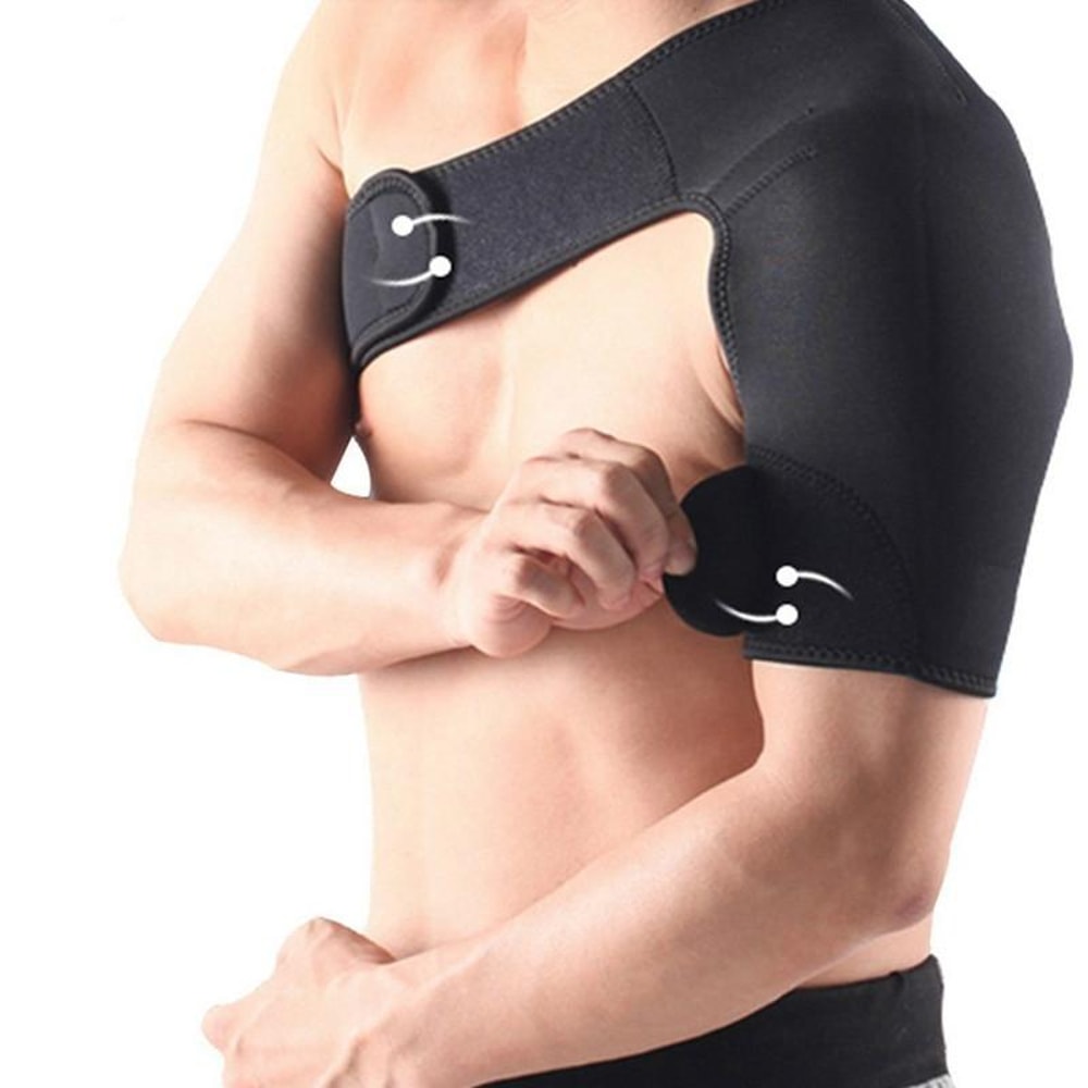 Adjustable Shoulder Support Brace For Pain Relief Breathable Compression Strap Sports Stabilizer 2