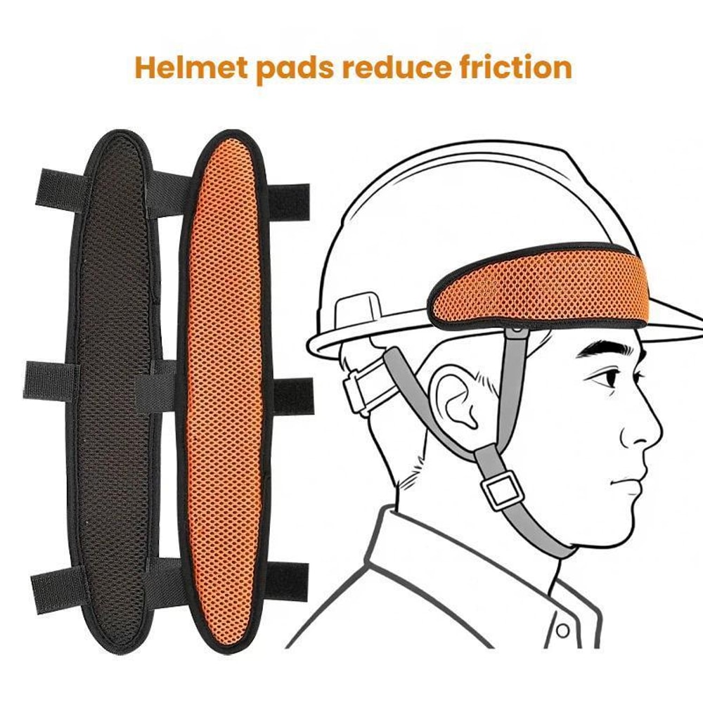 Breathable Helmet Sweatband Liner For Construction Hard Hats Anti Friction Cooling Comfort Pad 7