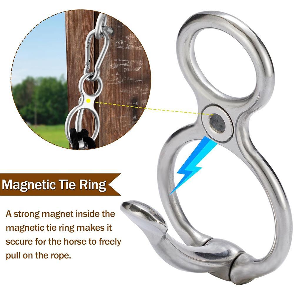 Premium Horse Tether Buckles Set Durable Equestrian Safety Rope Clips 2