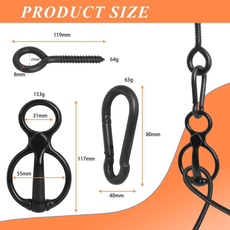 Premium Horse Tether Buckles Set Durable Equestrian Safety Rope Clips 3