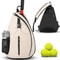 Portable Outdoor Sports Tennis Racket Crossbody Bag With Zoned Storage 0