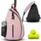 Portable Outdoor Sports Tennis Racket Crossbody Bag With Zoned Storage 2