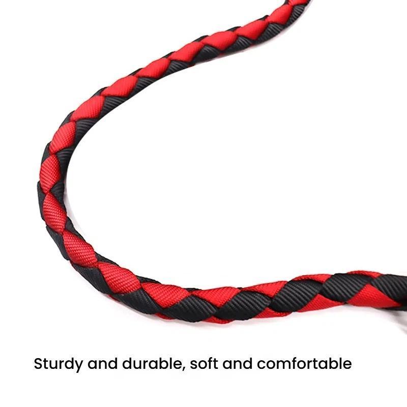 Premium Hand Braided Horse Lead Rope With Durable Woven Webbing Reins 4