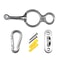 Durable Stainless Steel Horse Tether Clips Stable Rope Set