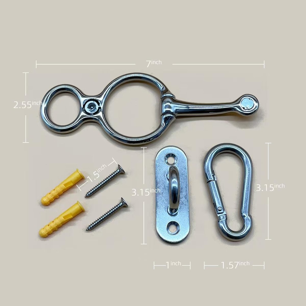 Durable Stainless Steel Horse Tether Clips Stable Rope Set