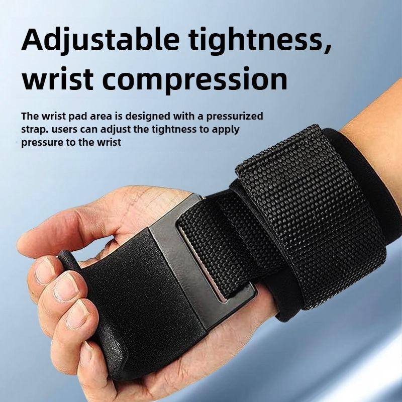 Premium Fitness Steel Plate Assist Hook Wristbands Grip Wrist Support 2