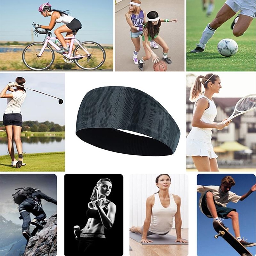 Premium Absorbent Cycling Yoga Headband For Men And Women 9