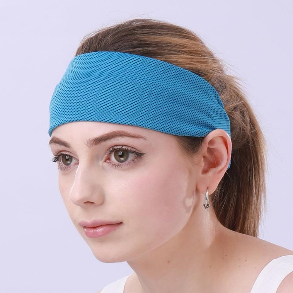 Cooling Yoga Headband Moisture Wicking Sports Sweatband for Running Gym Cycling