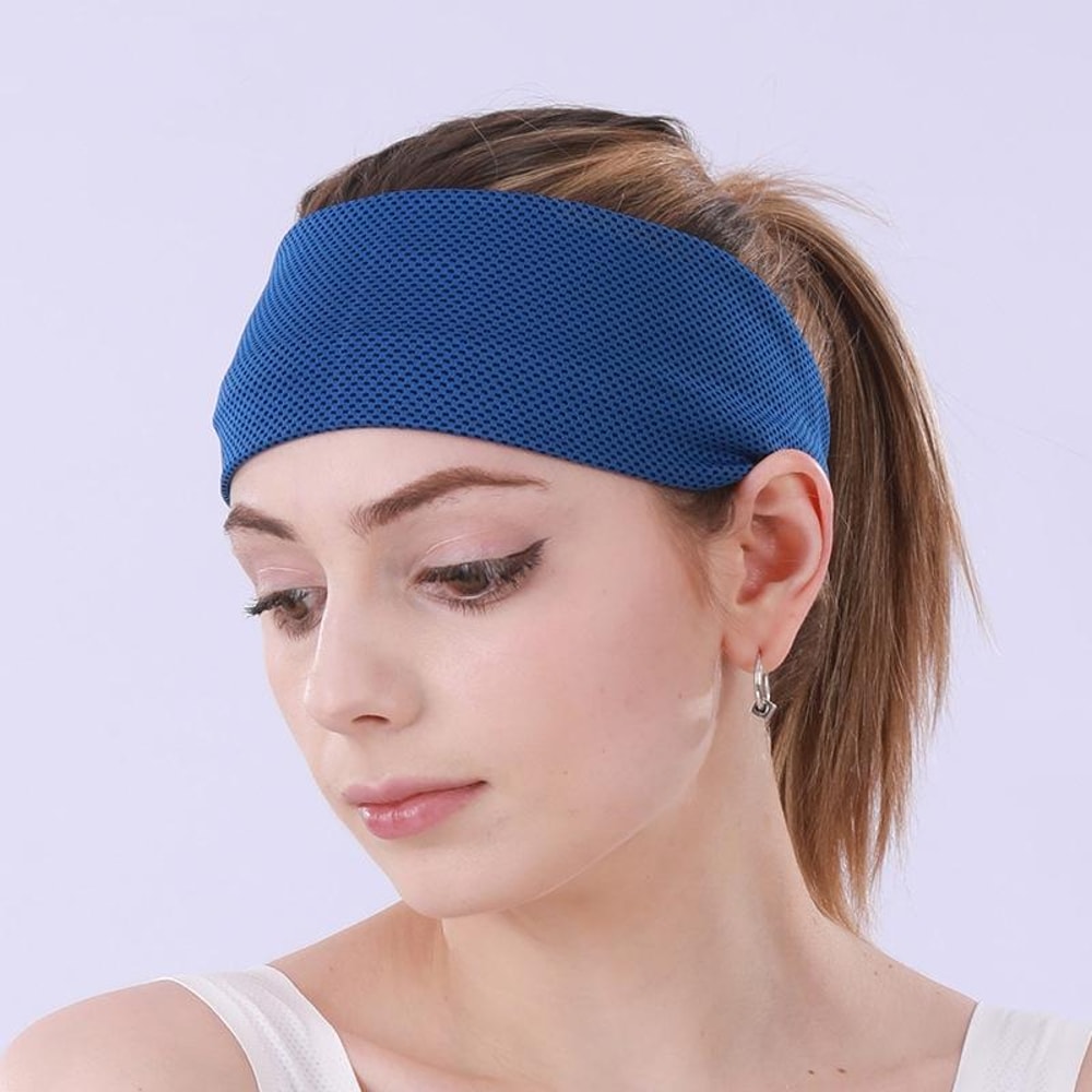 Cooling Yoga Headband Moisture Wicking Sports Sweatband for Running Gym Cycling