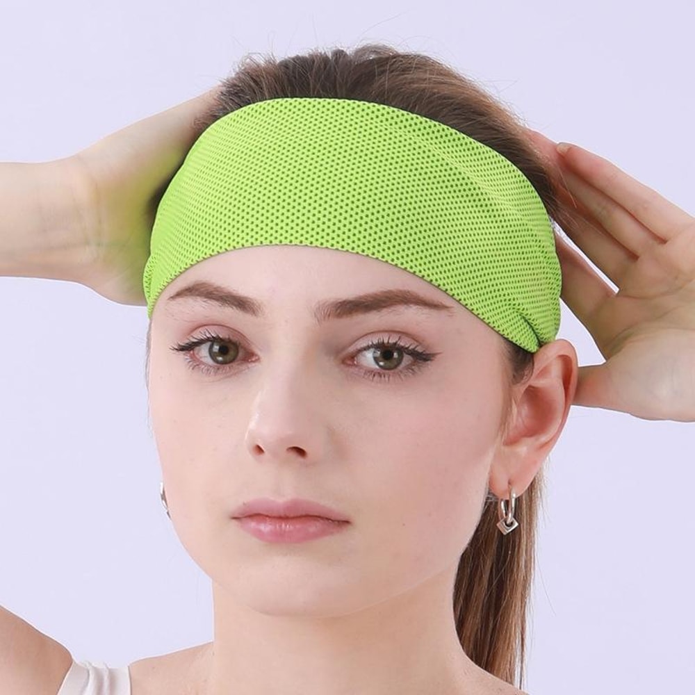 Cooling Yoga Headband Moisture Wicking Sports Sweatband for Running Gym Cycling