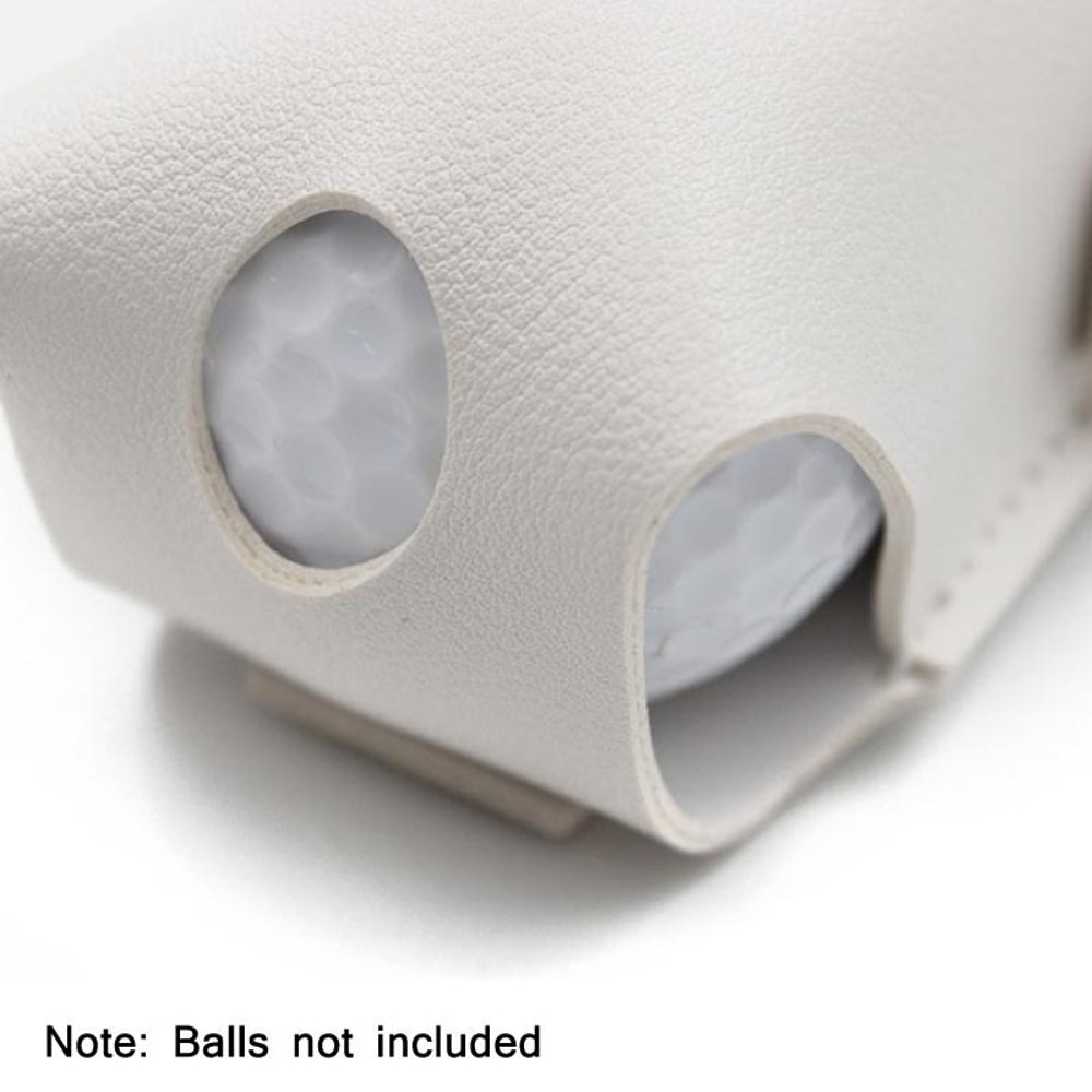 Portable Golf Ball Pouch PU Leather Mini Clip On Golf Accessory Bag 5