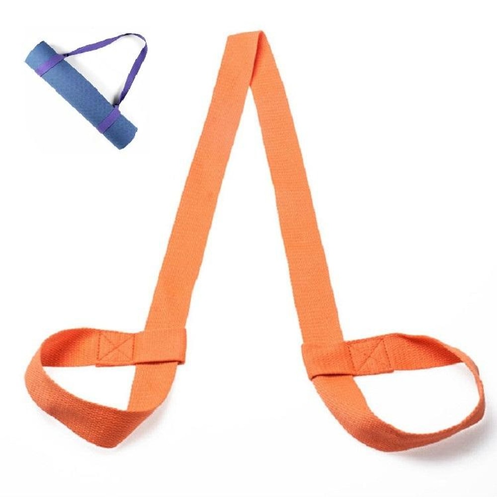 Cotton Yoga Mat Carrier Strap With Stretching Support For Pilates And Fitness 3