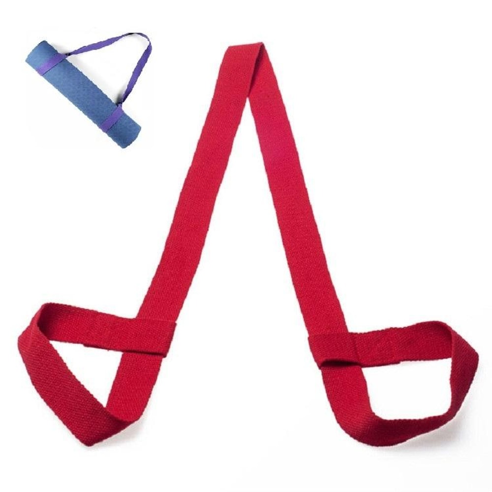 Cotton Yoga Mat Carrier Strap With Stretching Support For Pilates And Fitness 15