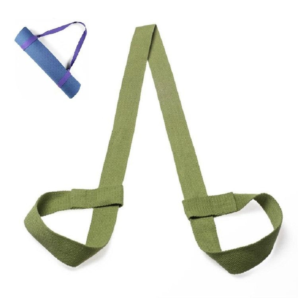 Cotton Yoga Mat Carrier Strap With Stretching Support For Pilates And Fitness 20