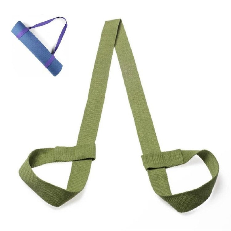 Cotton Yoga Mat Carrier Strap With Stretching Support For Pilates And Fitness 20
