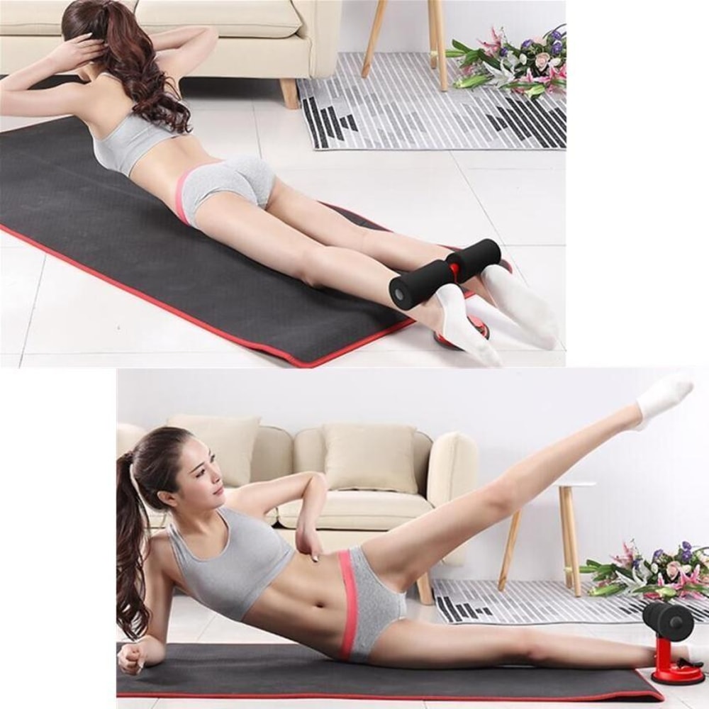Adjustable Sit Up Bar with Suction Cup for Home Core Workout Training