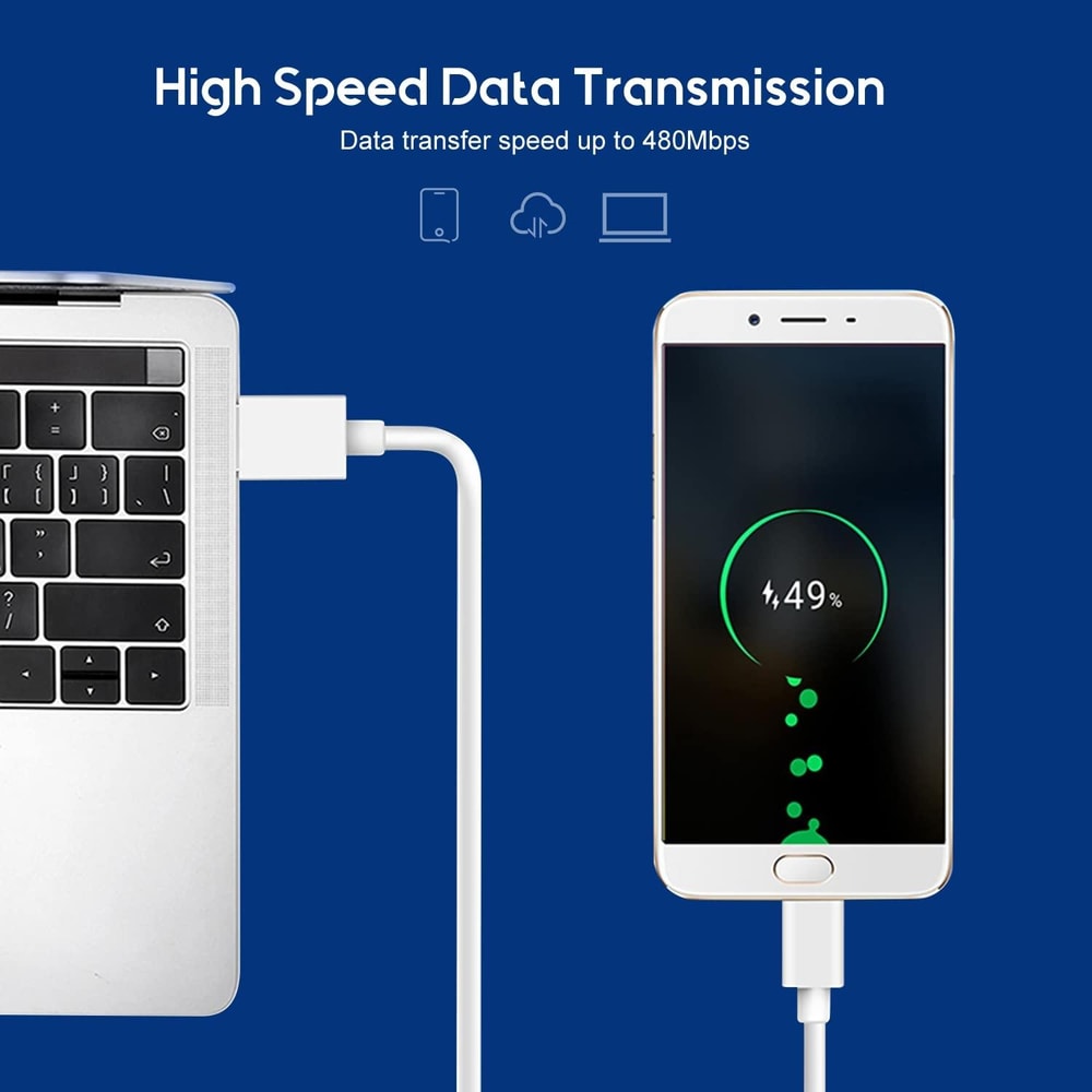 Fast Charge USB C Cable 1M Type C Charging Data Sync Cord For Android Devices 10