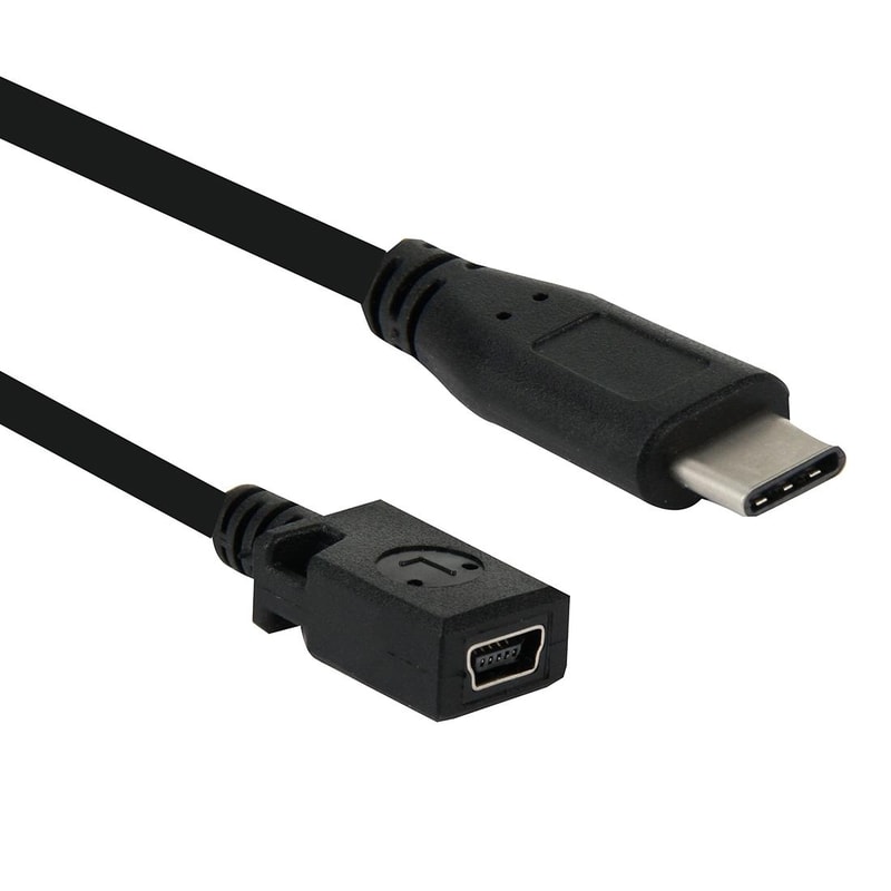 USB C To Mini USB Adapter Cable 30 Fast Data Transfer Converter 0