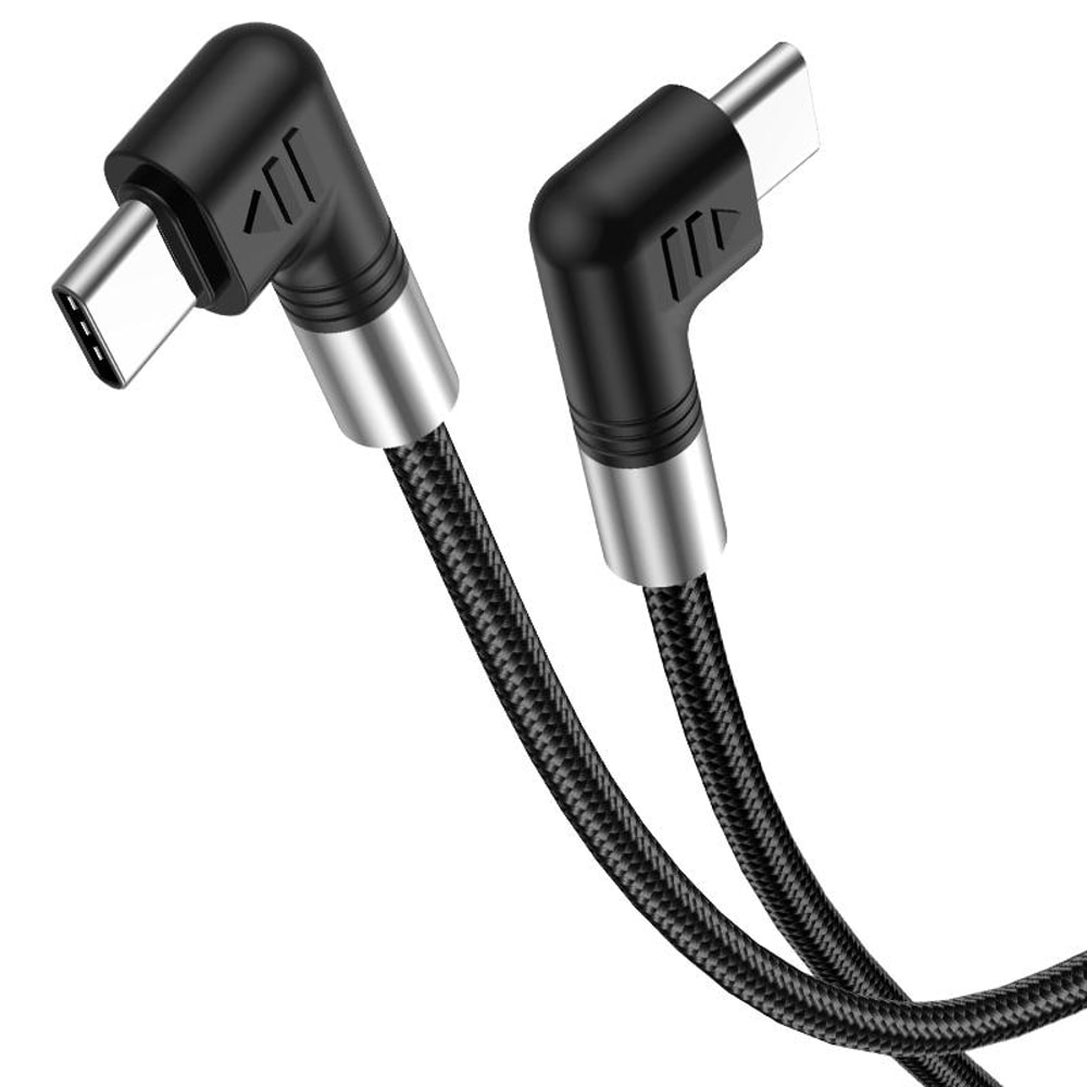 100W USB C Fast Charging Cable With Dual 90 Elbow Design For Gaming Data Transfer 1