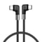 100W USB C Fast Charging Cable With Dual 90 Elbow Design For Gaming Data Transfer 2