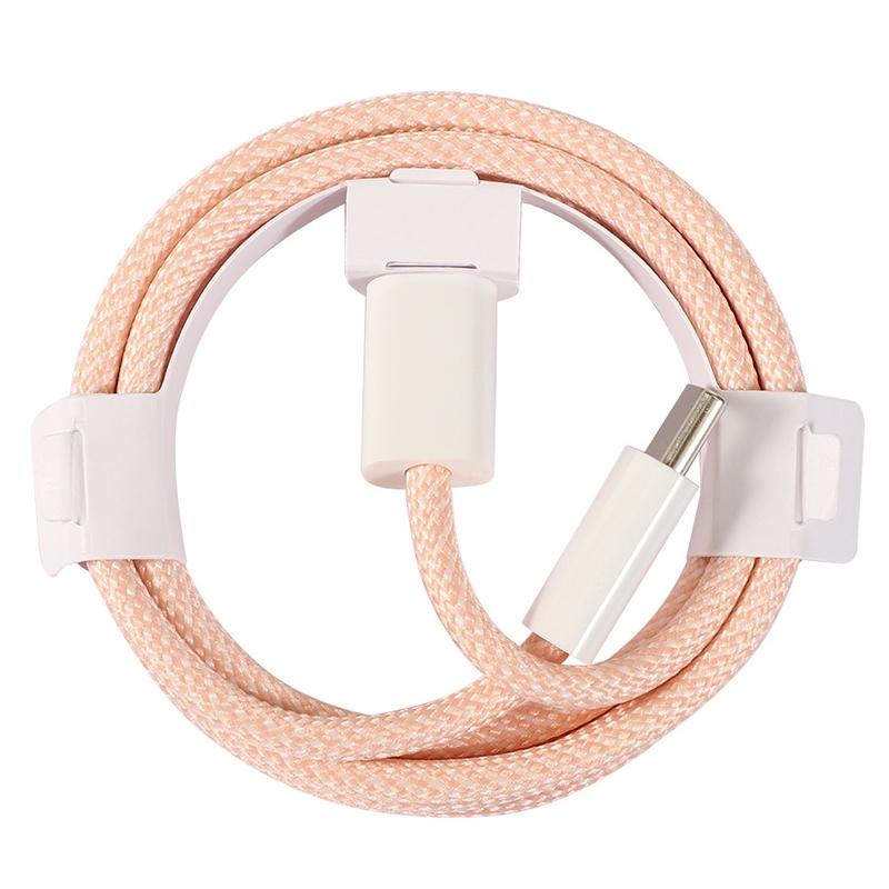 20W USB C to USB C Cable Macaron Braided Fast Charging Cord for Phones, Tablets