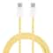 20W USB C to USB C Cable Macaron Braided Fast Charging Cord for Phones, Tablets