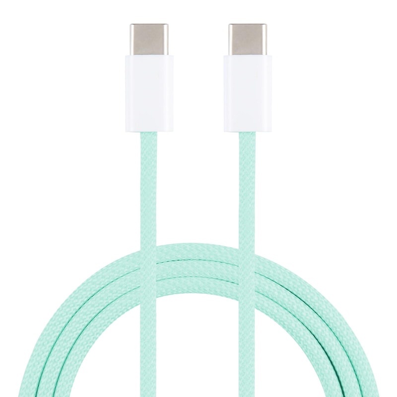 20W USB C to USB C Cable Macaron Braided Fast Charging Cord for Phones, Tablets