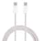 20W USB C to USB C Cable Macaron Braided Fast Charging Cord for Phones, Tablets