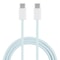 20W USB C to USB C Cable Macaron Braided Fast Charging Cord for Phones, Tablets
