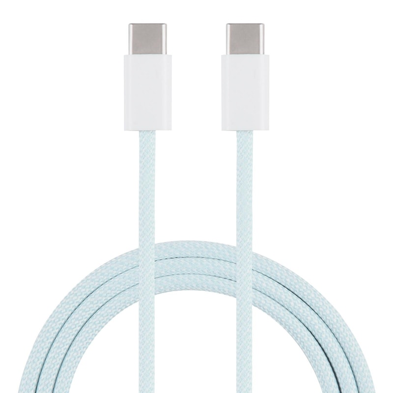20W USB C to USB C Cable Macaron Braided Fast Charging Cord for Phones, Tablets