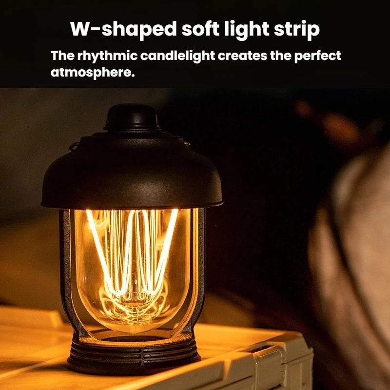 Portable Camping Lantern With IPX6 Waterproof LED Light USB C Dimmable Glow 1