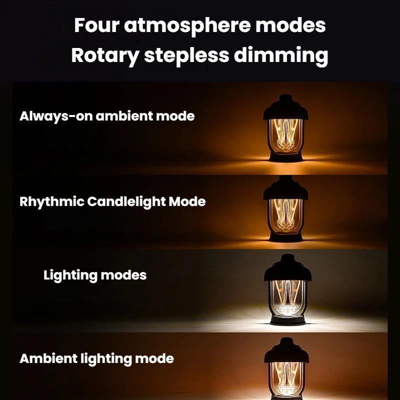 Portable Camping Lantern With IPX6 Waterproof LED Light USB C Dimmable Glow 2