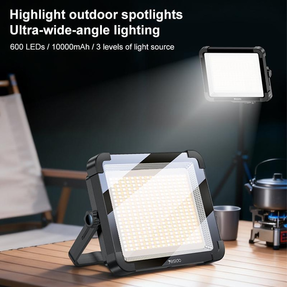 DH17 Portable Floodlight Rechargeable LED Work Light For Camping Emergency Use 1