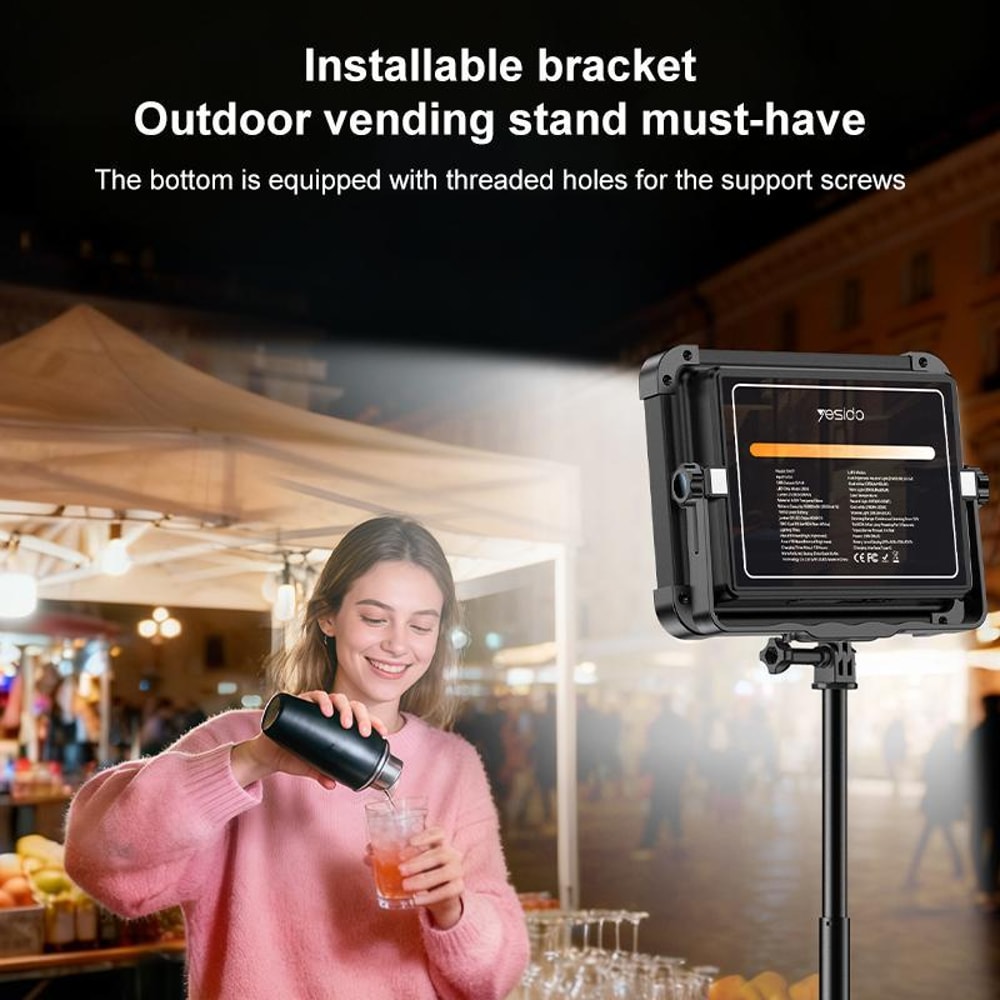 DH17 Portable Floodlight Rechargeable LED Work Light For Camping Emergency Use 11
