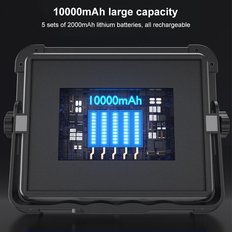 DH17 Portable Floodlight Rechargeable LED Work Light For Camping Emergency Use 7