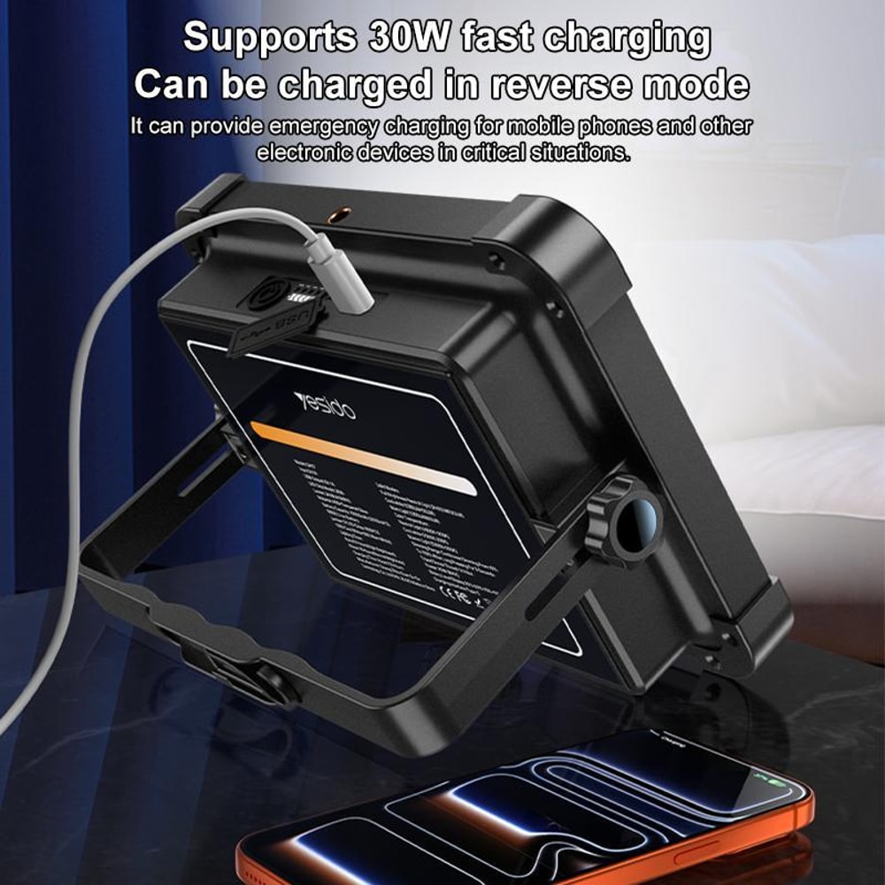 DH17 Portable Floodlight Rechargeable LED Work Light For Camping Emergency Use 9
