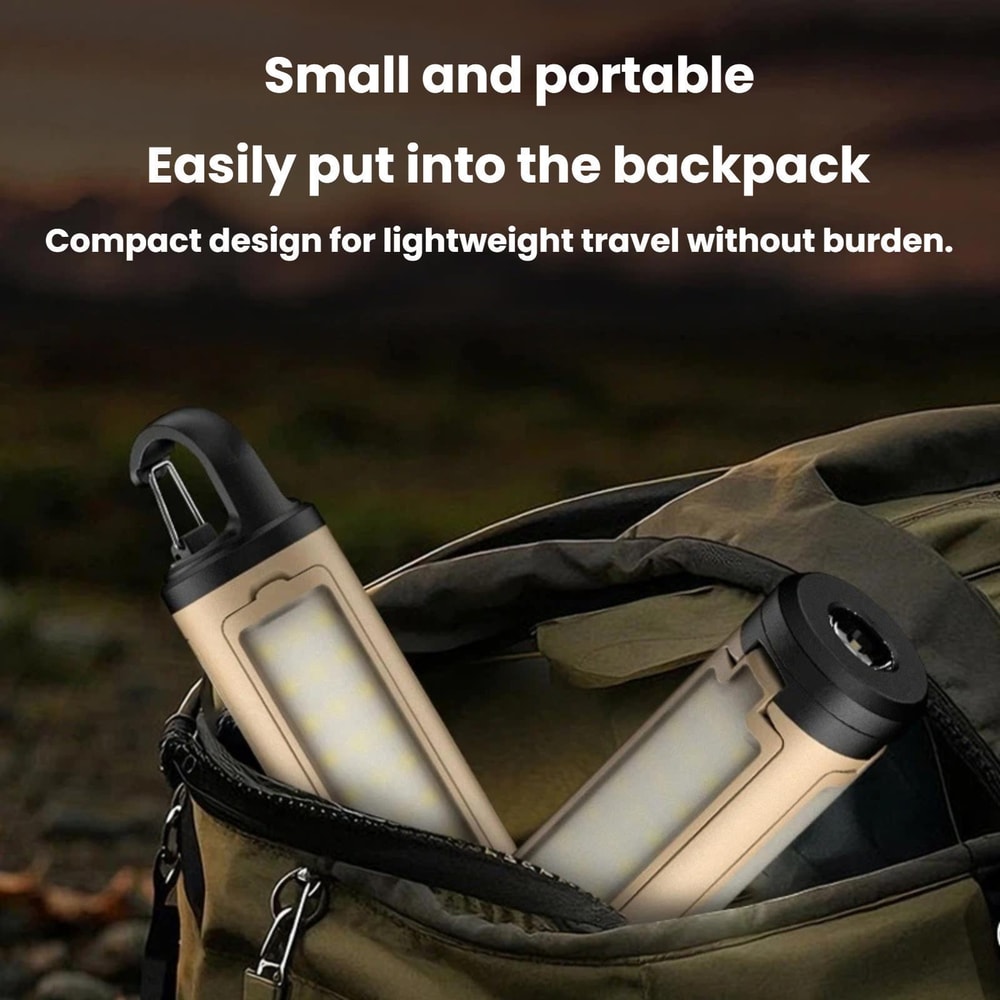 Foldable LED Camping Lantern With Hook And Type C Rechargeable Tent Light 4
