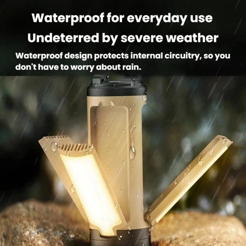 Foldable LED Camping Lantern With Hook And Type C Rechargeable Tent Light 5