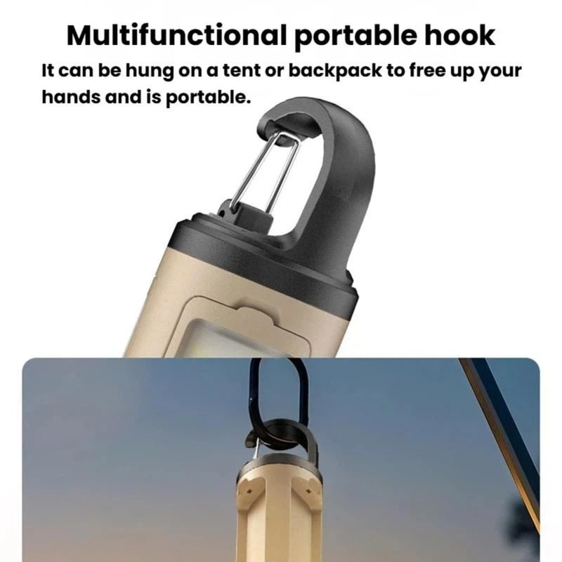 Foldable LED Camping Lantern With Hook And Type C Rechargeable Tent Light 7