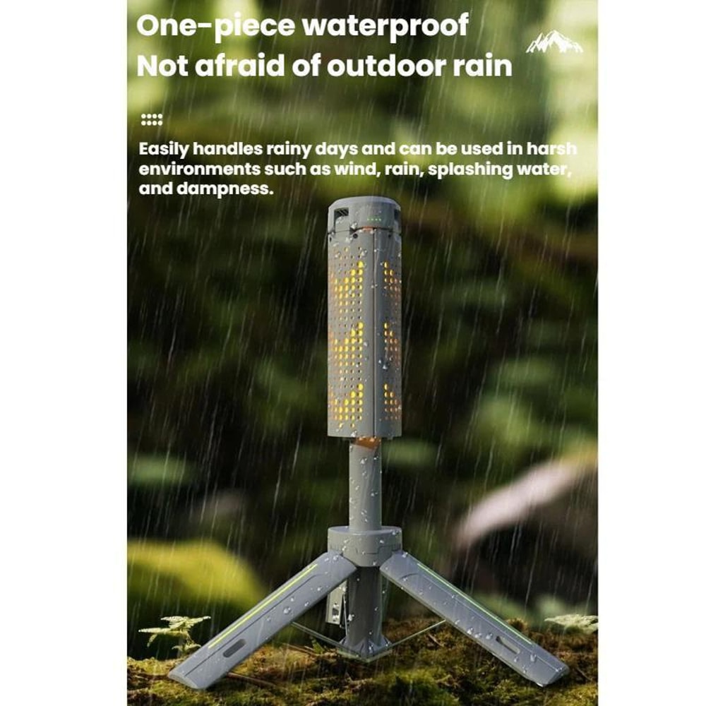 720 Rotating LED Camping Lantern With Foldable Tripod Light USB Rechargeable Power Bank 3