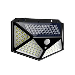 100 led solar motion sensor light for outdoor wall patio garden and balcony security