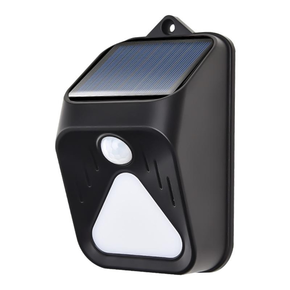 Solar Motion Sensor Alarm Light With Remote Control Waterproof Security Siren 10