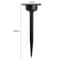 Solar Garden Spike Light With LED Ground Stake Pathway Illumination 4