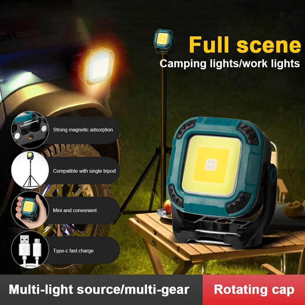Rechargeable LED Tent Work Light With Magnetic Stand For Camping And Emergency Use 9