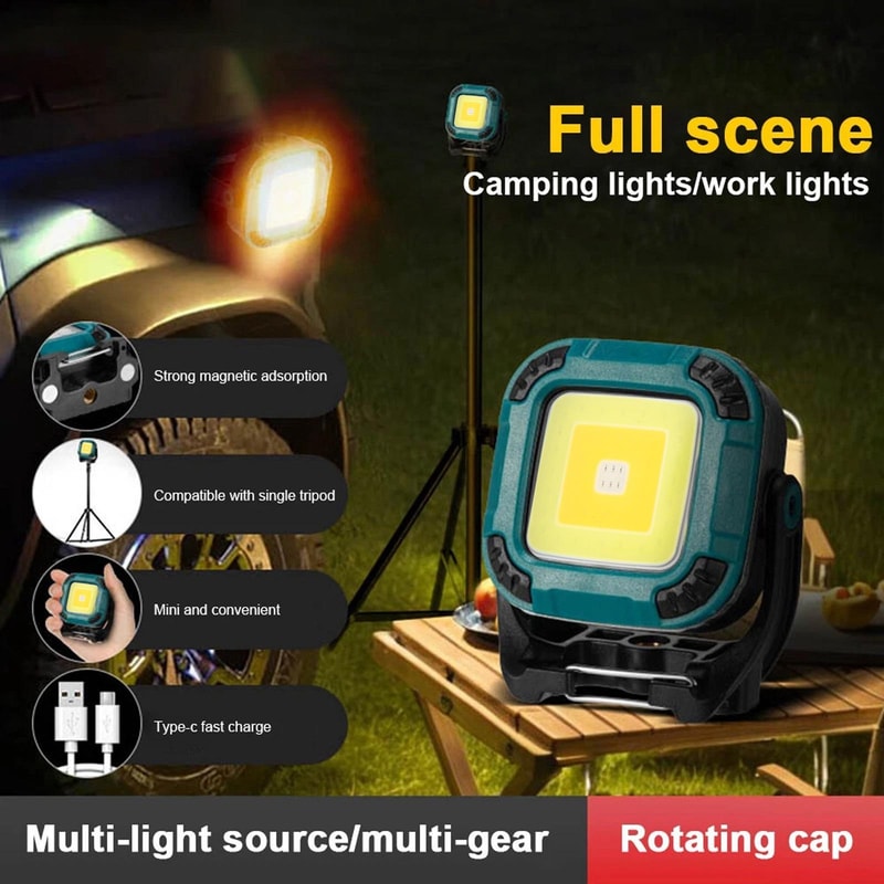 Rechargeable LED Tent Work Light With Magnetic Stand For Camping And Emergency Use 9