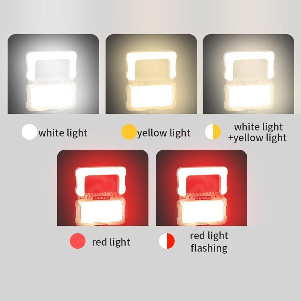 180 Foldable Camping Light Rechargeable LED Work Light With 1000LM Waterproof Design 9