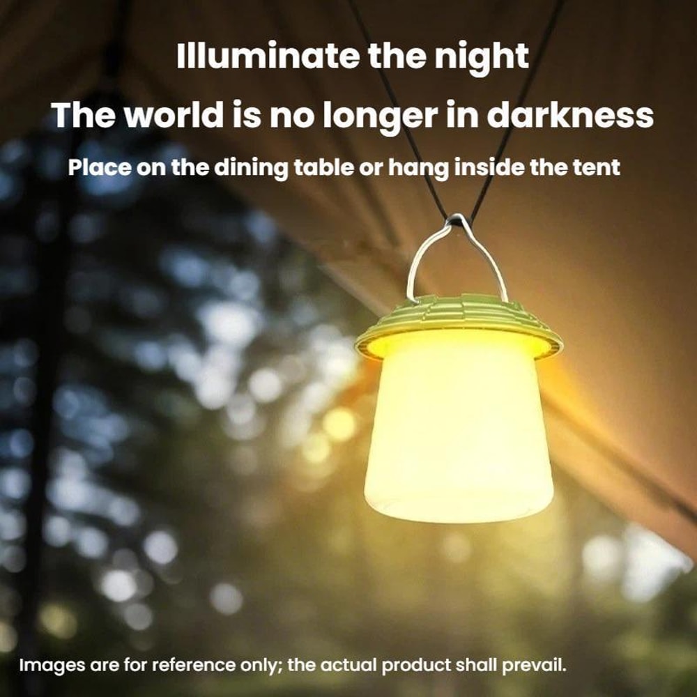 SMILING SHARK Rechargeable Camping Lantern LED Hanging Light For Tent Emergency Night Market Use 1