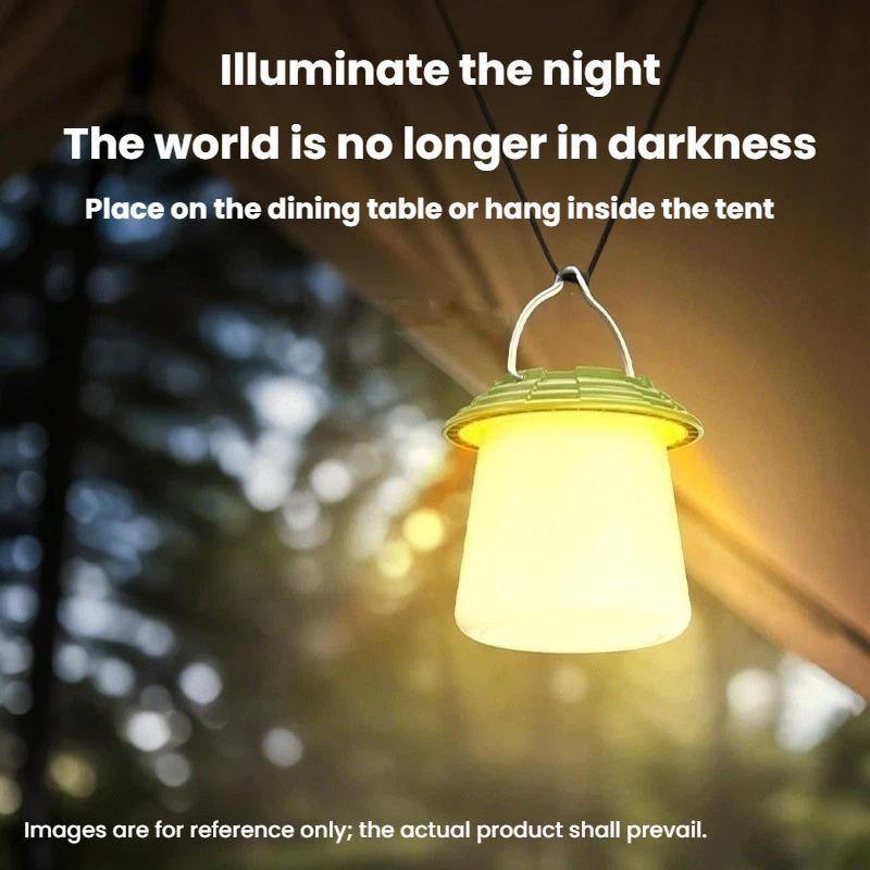 SMILING SHARK Rechargeable Camping Lantern LED Hanging Light For Tent Emergency Night Market Use 1