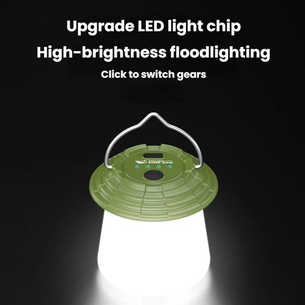 SMILING SHARK Rechargeable Camping Lantern LED Hanging Light For Tent Emergency Night Market Use 2