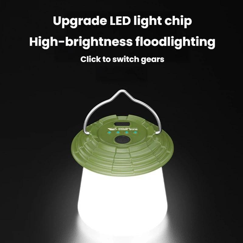 SMILING SHARK Rechargeable Camping Lantern LED Hanging Light For Tent Emergency Night Market Use 2
